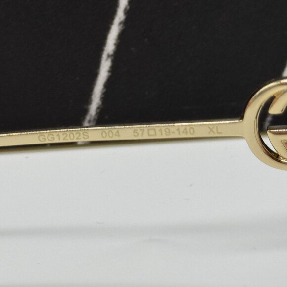 NEW GUCCI GG1202S 004 WITH GOLD CHAIN WOMEN GUCCI SUNGLASSES main image 4